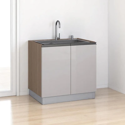 Gambar Informa Ilsa Kabinet Bawah Dapur Dengan Wastafel 80 cm - Cokelat