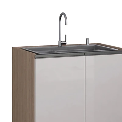 Gambar Informa Ilsa Kabinet Bawah Dapur Dengan Wastafel 80 cm - Cokelat