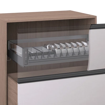 Gambar Informa 80 cm Ilsa Kabinet Bawah Dapur Dengan Laci Penyimpanan Dalam - Cokelat