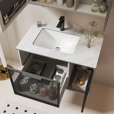 Gambar Acroz Classe Set Kabinet Kamar Mandi PVC - Mix
