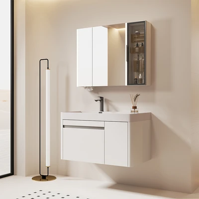 Gambar Acroz Roma Set Kabinet Kamar Mandi PVC - Putih