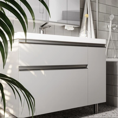 Gambar Acroz Ottimo Set Kabinet Kamar Mandi PVC - Putih