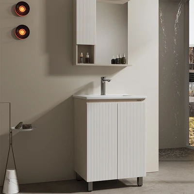 Gambar Fosa New Sunny Set Kabinet Kamar Mandi PVC - Putih