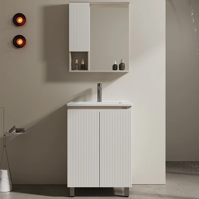 Gambar Fosa New Sunny Set Kabinet Kamar Mandi PVC - Putih