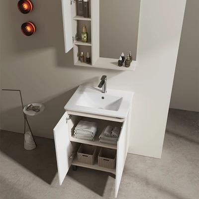 Gambar Fosa New Sunny Set Kabinet Kamar Mandi PVC - Putih