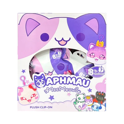 Gambar Aphmau Meemeows Gantungan Kunci Clip On Plush Cat Face Random