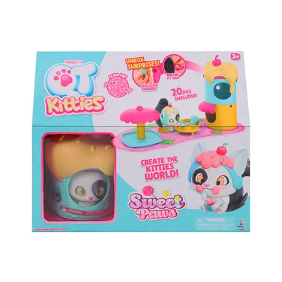 Gambar Happy Line Playset Qt Kitties Sweet Paws Ice Cream 2 In 1 - Mix