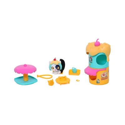 Gambar Happy Line Playset Qt Kitties Sweet Paws Ice Cream 2 In 1 - Mix