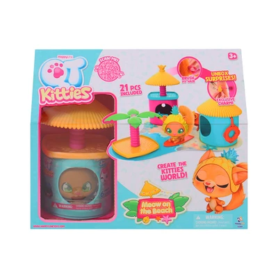 Gambar Happy Line Playset Qt Kitties Meow On The Beach 2 In 1 - Mix