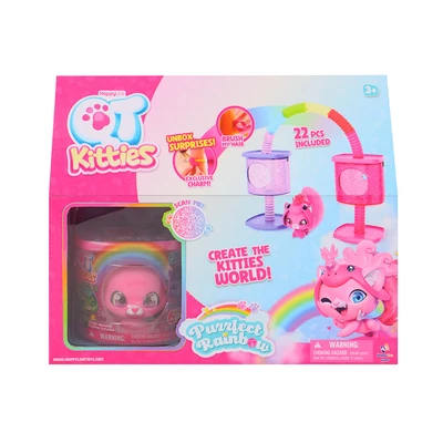 Gambar Happy Line Playset Qt Kitties Purrfect Rainbow 2 In 1 - Mix