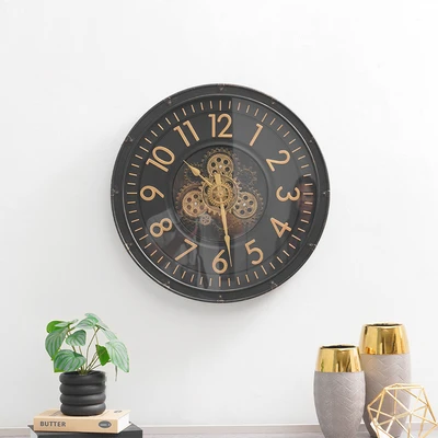 Gambar Informa Jam Dinding Gear 60 cm V2 - Hitam