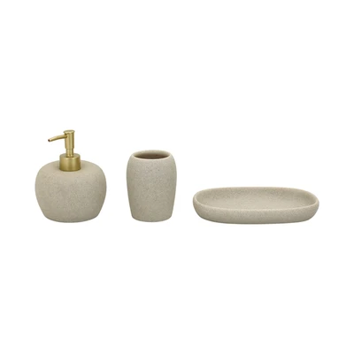 Gambar Informa Set 3 Pcs Ruby Perlengkapan Kamar Mandi - Gold