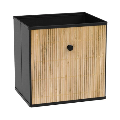 Gambar Informa Kotak Penyimpanan Bambu 32x25x32 cm - Hitam