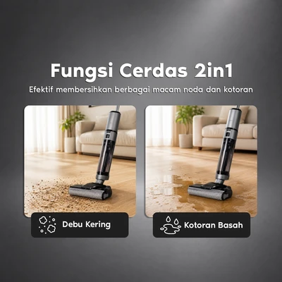 Gambar Klaz Vacuum Cleaner Wet & Dry Cordless Self Drive - Abu-Abu