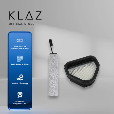 Gambar Klaz Part Refill Roller Filter Vacuum Cleaner Wet & Dry - Putih