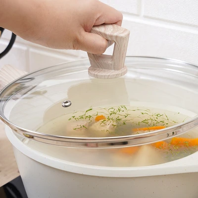 Gambar Culinart Eyesi Panci Casserole Ceramic Marble Coating 24 cm - Krem