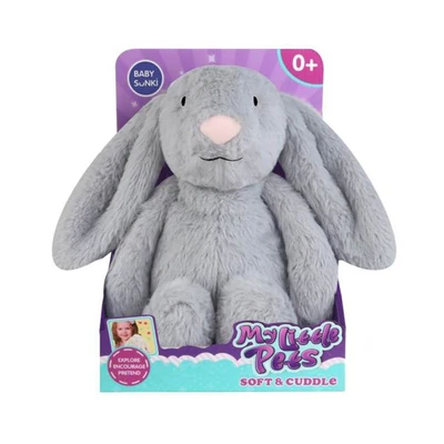 Gambar Little Giggles Boneka Plush Soothing Rabbit - Abu-abu