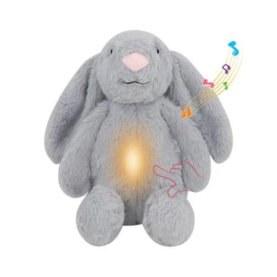 Gambar Little Giggles Boneka Plush Soothing Rabbit - Abu-abu