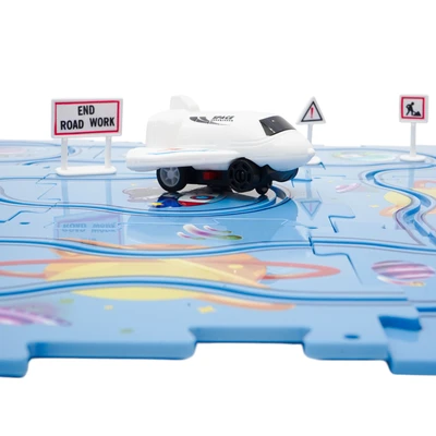 Gambar Little Giggles Diy Jigsaw Puzzle Theme Track Space Set 18 Pcs - Mix