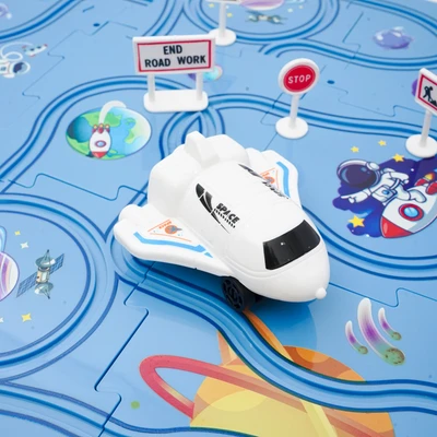 Gambar Little Giggles Diy Jigsaw Puzzle Theme Track Space Set 18 Pcs - Mix