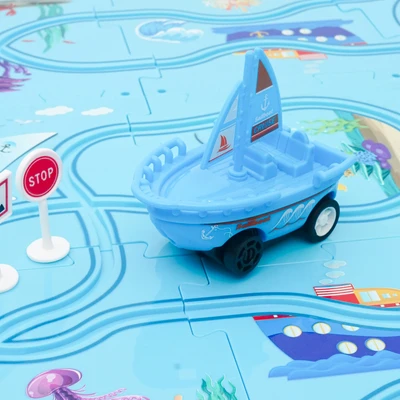 Gambar Little Giggles Diy Jigsaw Puzzle Theme Track Ocean Set 18 Pcs - Mix