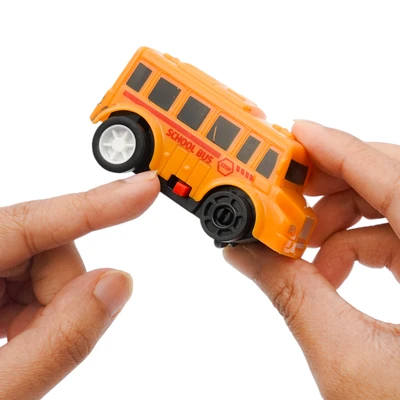 Gambar Little Giggles Diy Jigsaw Puzzle Theme Track School Bus Set 18 Pcs - Mix