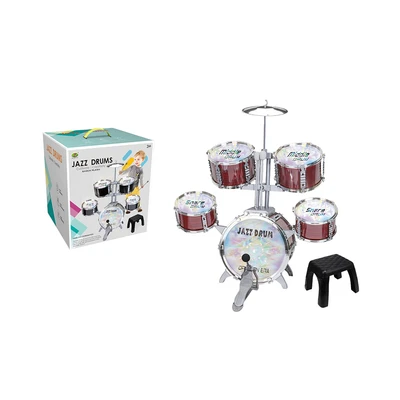 Gambar Kiddy Fun Set Drum Dengan Kursi - Hitam