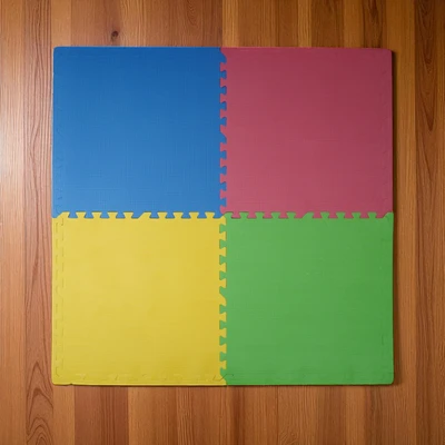 Gambar Ataru Karpet Puzzle Cross 4 Warna 60x60x1.4 cm Set 4 pcs - Mix