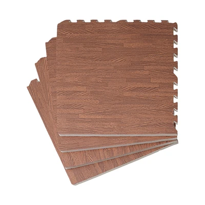 Gambar Ataru Karpet Puzzle Spruce 60x60x1.4 cm Set 4 pcs - Cokelat Tua