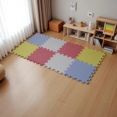 Gambar Ataru Karpet Puzzle Cross Dusty 32x32x1 cm Set 8 pcs - Mix