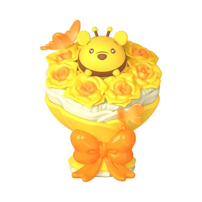 Gambar Goldlok Minifigure Tsum Tsum Romantic Bouquet Series Random