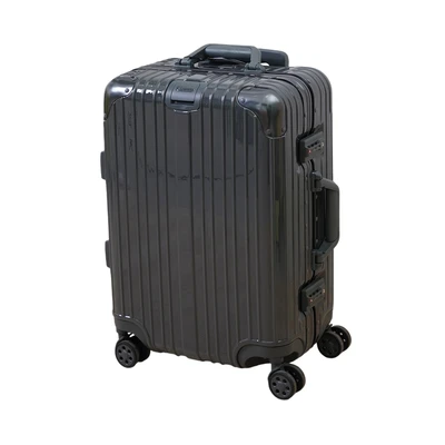 Gambar Luggo Pixie Koper PC & Aluminium TSA Lock 21 Inch - Hitam Charcoal