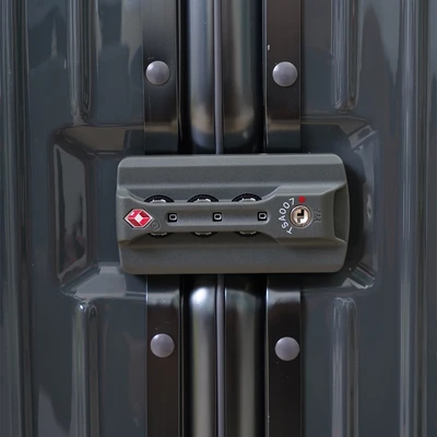 Gambar Luggo Pixie Koper PC & Aluminium TSA Lock 24 Inch - Hitam Charcoal