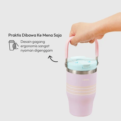 Gambar Informa Hazel Botol Vacuum Flask Stainless Steel Dengan Sedotan 530 ml - Ungu