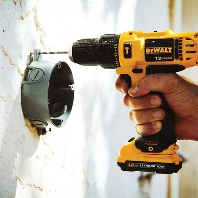Gambar Dewalt Bor Impact Cordless 12V DCD716S2K-B1 - Kuning/Hitam