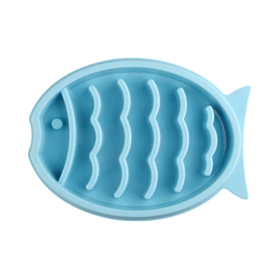 Gambar Pet Kingdom Tempat Makan Hewan Slow Feeder Fish - Biru Muda
