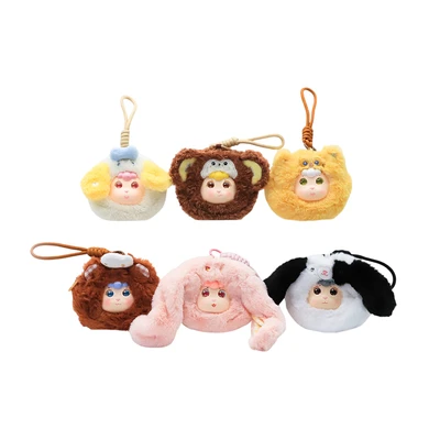 Gambar Friendsheep Gantungan Kunci Pouch Plush Puppy - Kuning