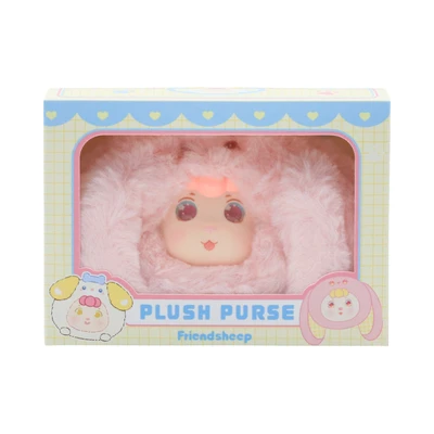 Gambar Friendsheep Gantungan Kunci Plush Purse Rabbit - Pink