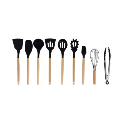 Gambar Informa Vera Peralatan Masak Dengan Holder Set 10 pcs - Putih/Hitam