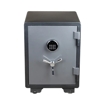 Gambar Krisbow Vision Brankas Tahan Api Face ID 48x47.2x66.5 cm 3EF - Abu-Abu