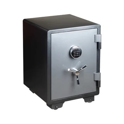 Gambar Krisbow Vision Brankas Tahan Api Face ID 48x47.2x66.5 cm 3EF - Abu-Abu