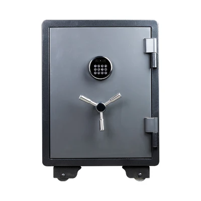 Gambar Krisbow Vision Brankas Tahan Api Face ID 48x47.2x66.5 cm 3EF - Abu-Abu