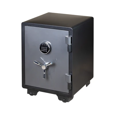Gambar Krisbow Vision Brankas Tahan Api Face ID 48x47.2x66.5 cm 3EF - Abu-Abu