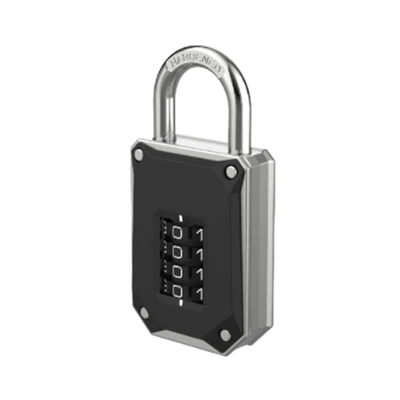 Gambar Krisbow Gembok Kombinasi 4 Angka Short Shackle Dual Side - Hitam