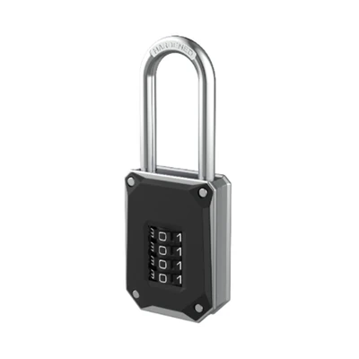 Gambar Krisbow Gembok Kombinasi 4 Angka Long Shackle Dual Side - Hitam
