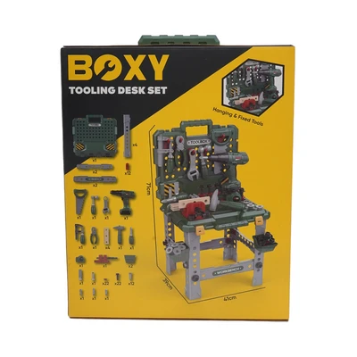 Gambar Top Gear Playset Boxy Tooling Desk - Hijau/abu-abu