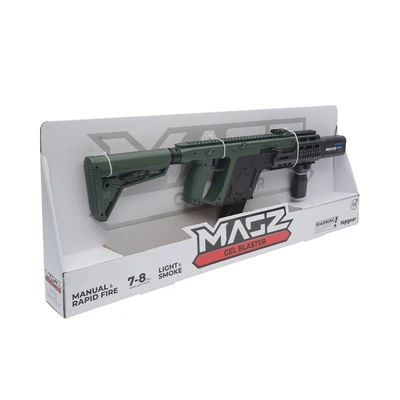 Gambar Top Gear Set Magz Gel Kris Vectro Submachine Gun Light & Smoke - Hijau/hitam