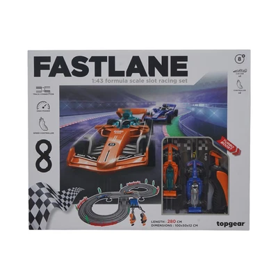 Gambar Top Gear 280 Cm Fastlane Playset Formula Slot Racing 1:43 - Mix