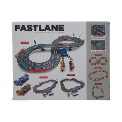 Gambar Top Gear 280 Cm Fastlane Playset Formula Slot Racing 1:43 - Mix