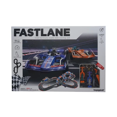 Gambar Top Gear 900 Cm Fastlane Playset Formula Slot Racing 1:43 - Mix